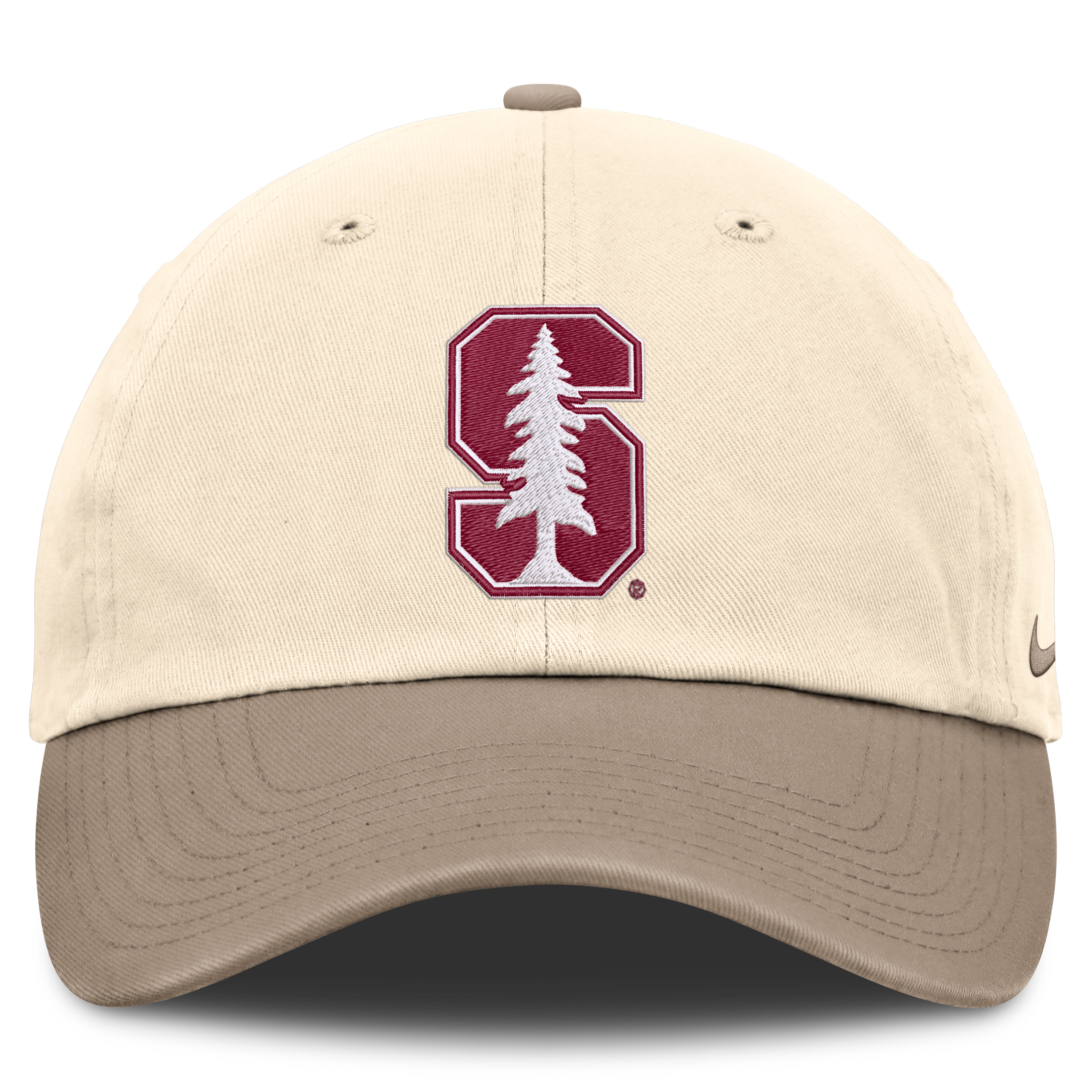 Men's Nike Natural/Khaki Stanford Cardinal Two-Tone Club Adjustable Hat