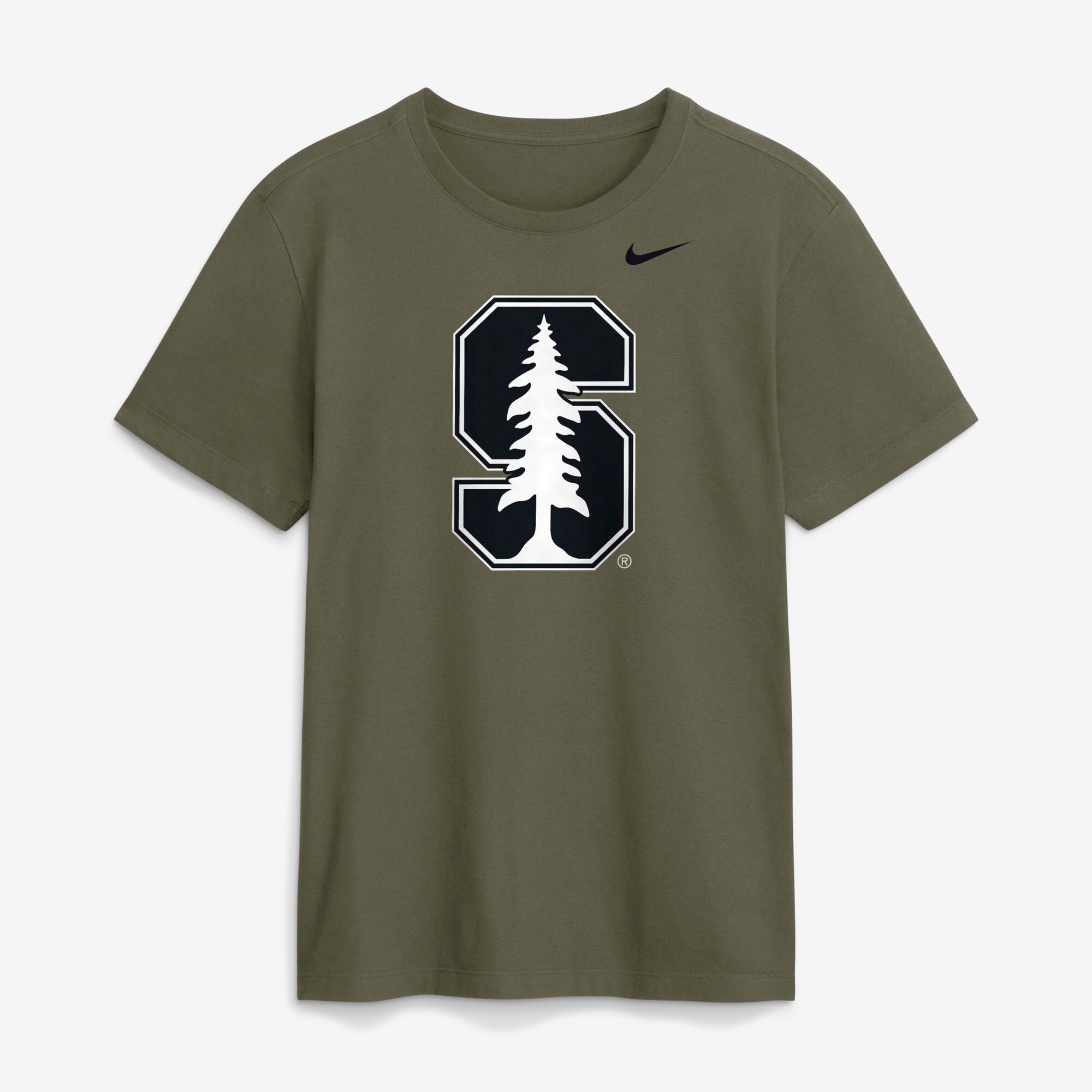 Men's Nike Olive Stanford Cardinal Primetime Logo Dri-FIT T-Shirt