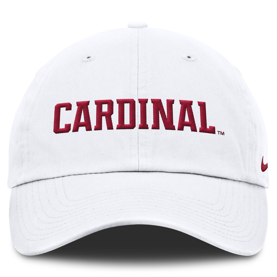 Cardinal Core Men's Nike White Stanford Cardinal Core Club Mascot Wordmark Adjustable Hat