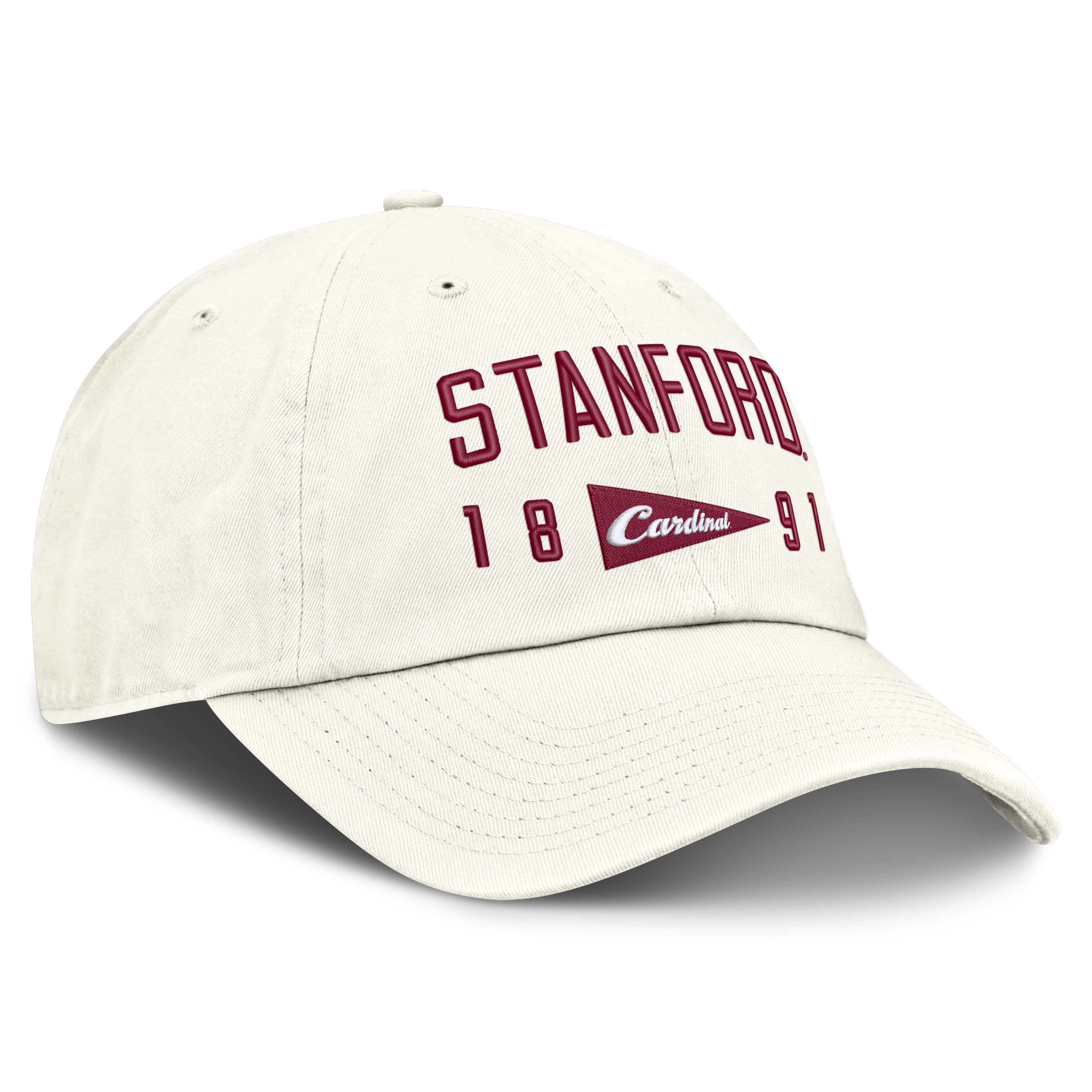 Casquette ajustable Nike blanche Stanford Cardinal Legacy Letter & Location Club pour homme