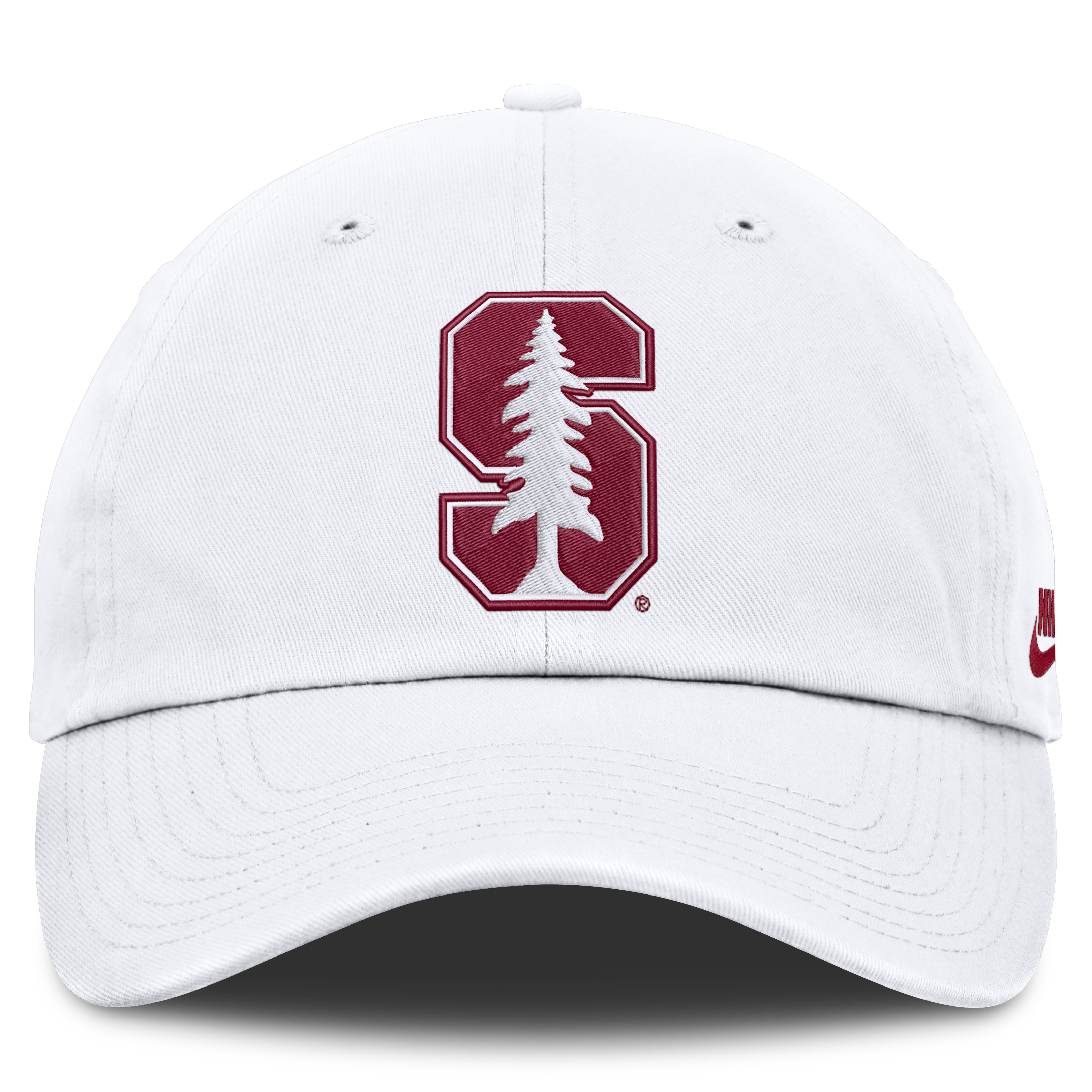 Casquette ajustable Nike blanche Stanford Cardinal Legacy Letter & Mascot Club pour homme