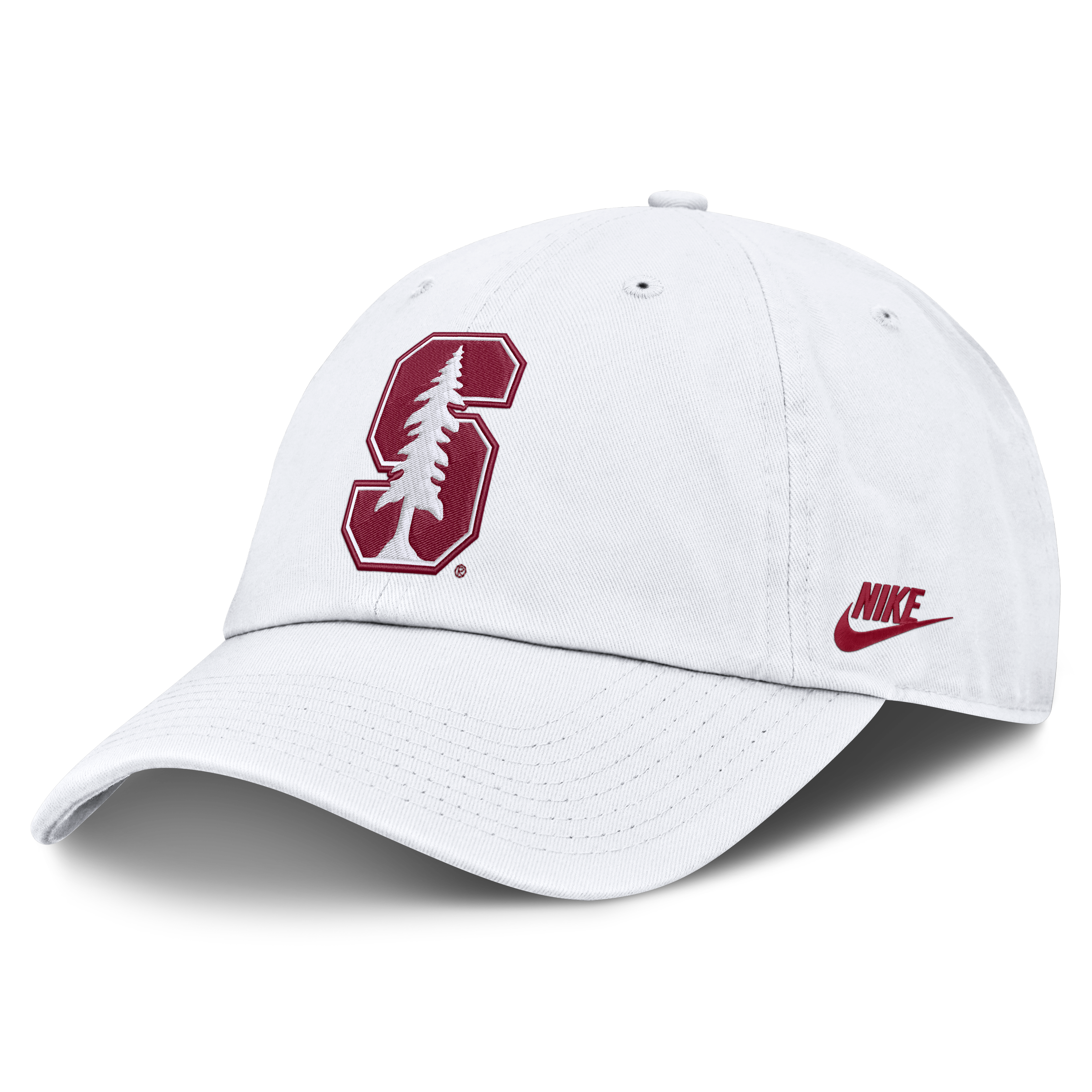 Casquette ajustable Nike blanche Stanford Cardinal Legacy Letter & Mascot Club pour homme