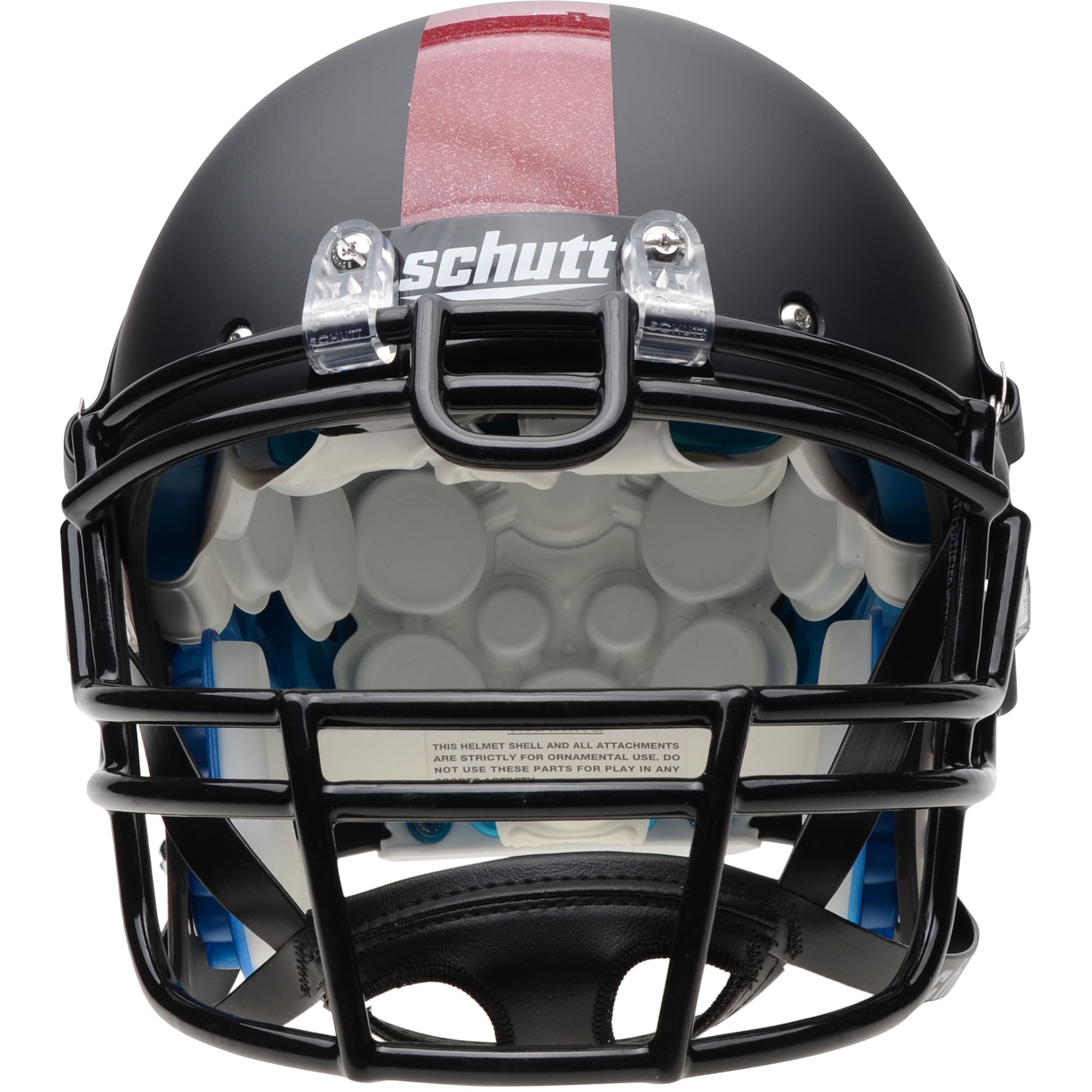 Schutt Stanford Cardinal Matte Black Pro-Line Football Helmet