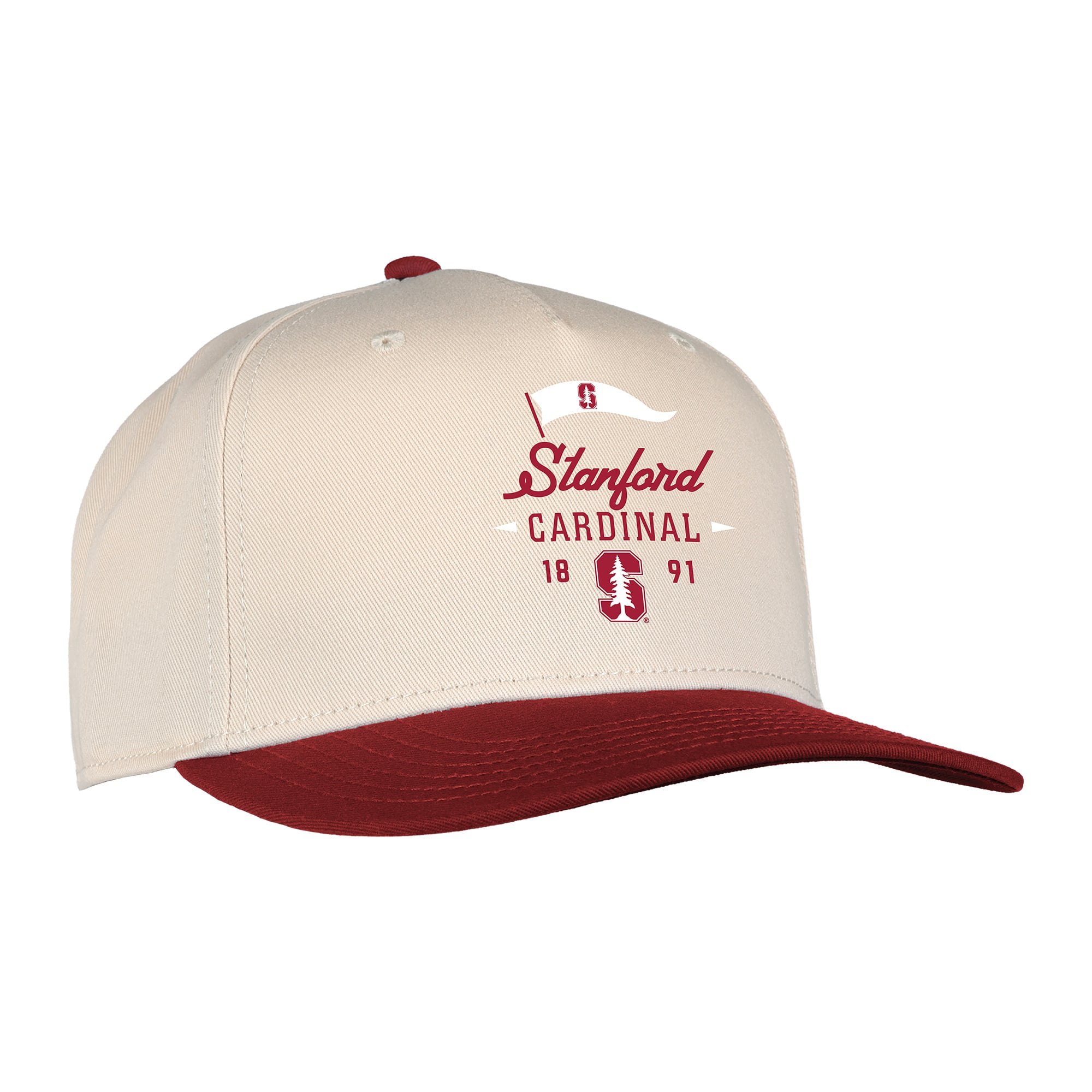 Casquette unisexe Ahead Cream Stanford Cardinal The 1995 ajustable