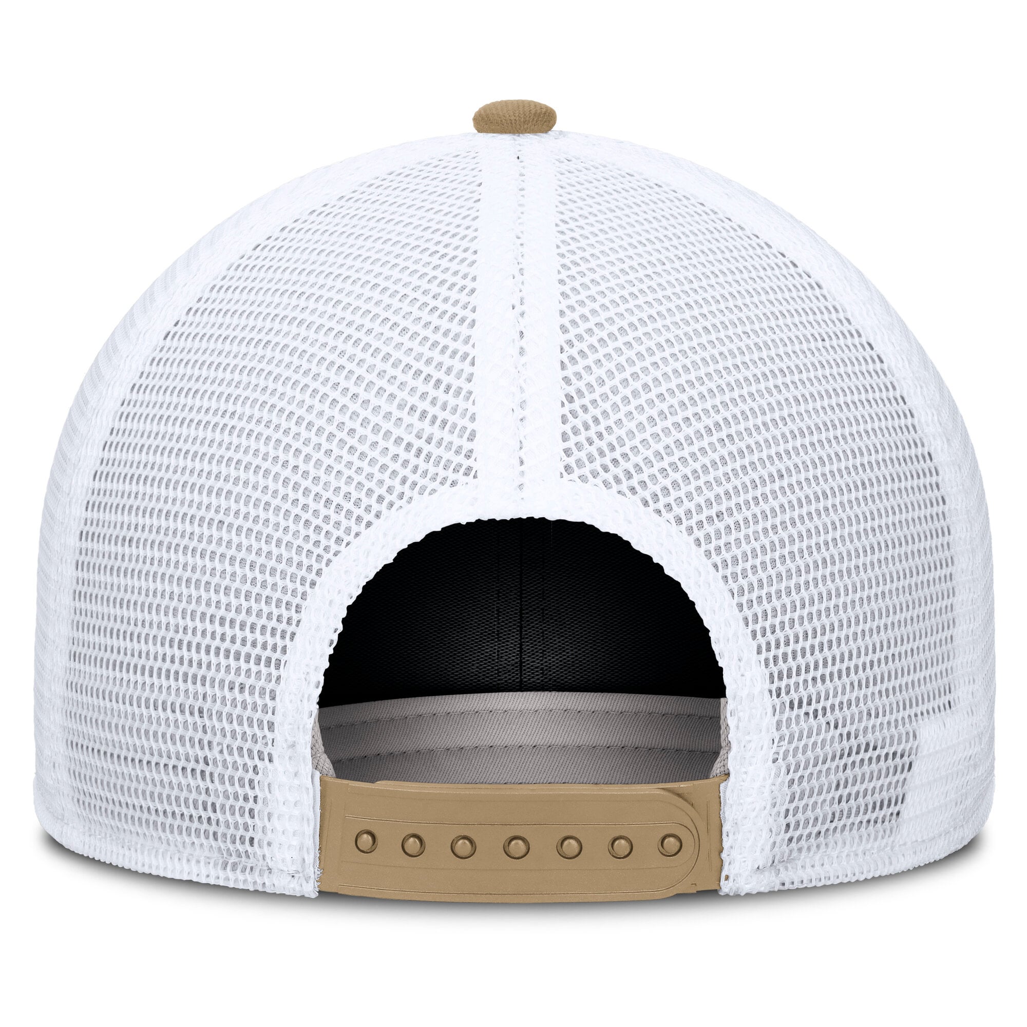 Casquette trucker unisexe Nike beige/blanche Stanford Cardinal Dri-FIT Primetime à design arqué et ajustable