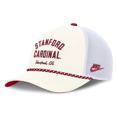 Stanford Cardinal Nike Unisex Mascot Rope Trucker Adjustable Hat - White