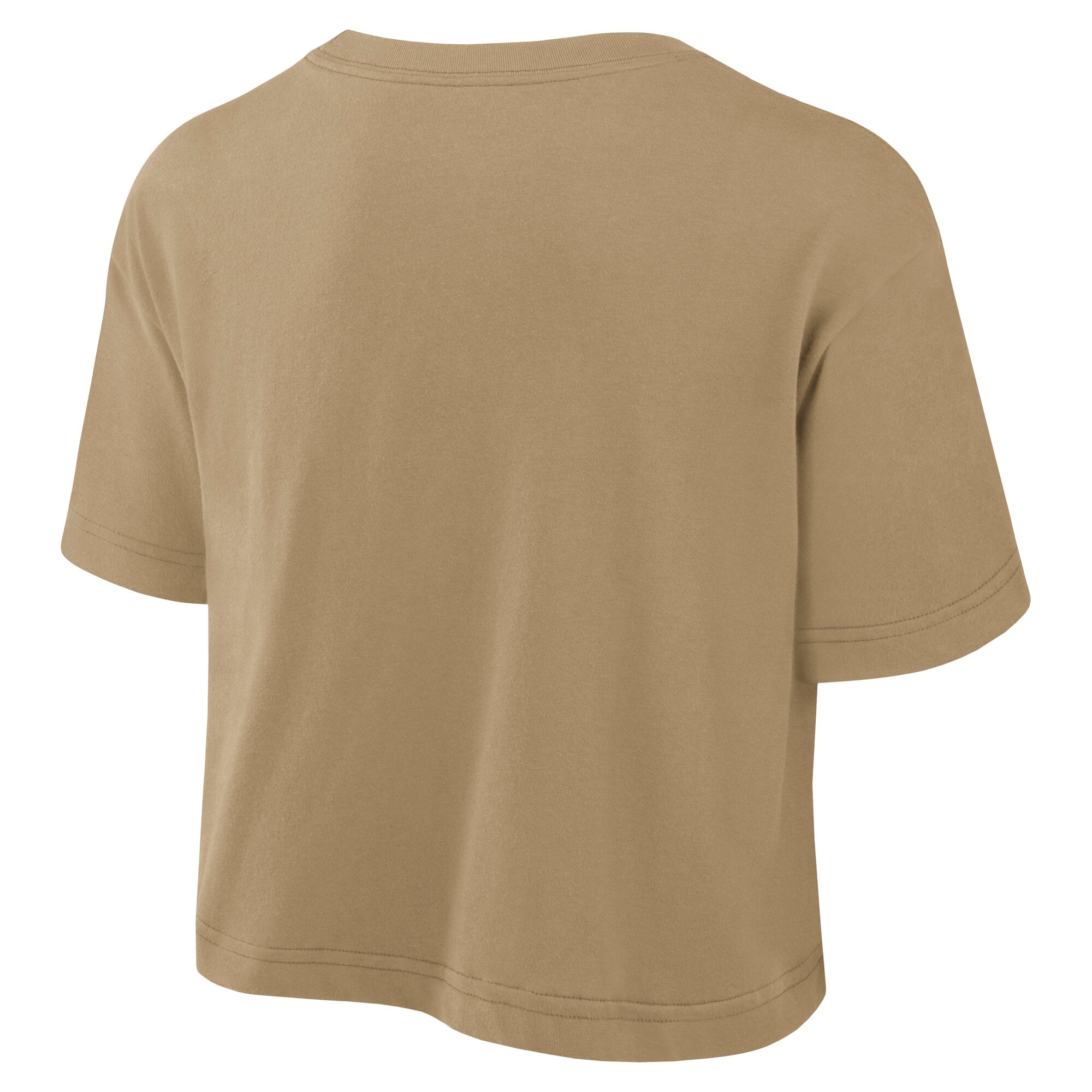Women's Nike Tan Stanford Cardinal Athletic Prep Arch Dri-FIT Cropped T-Shirt