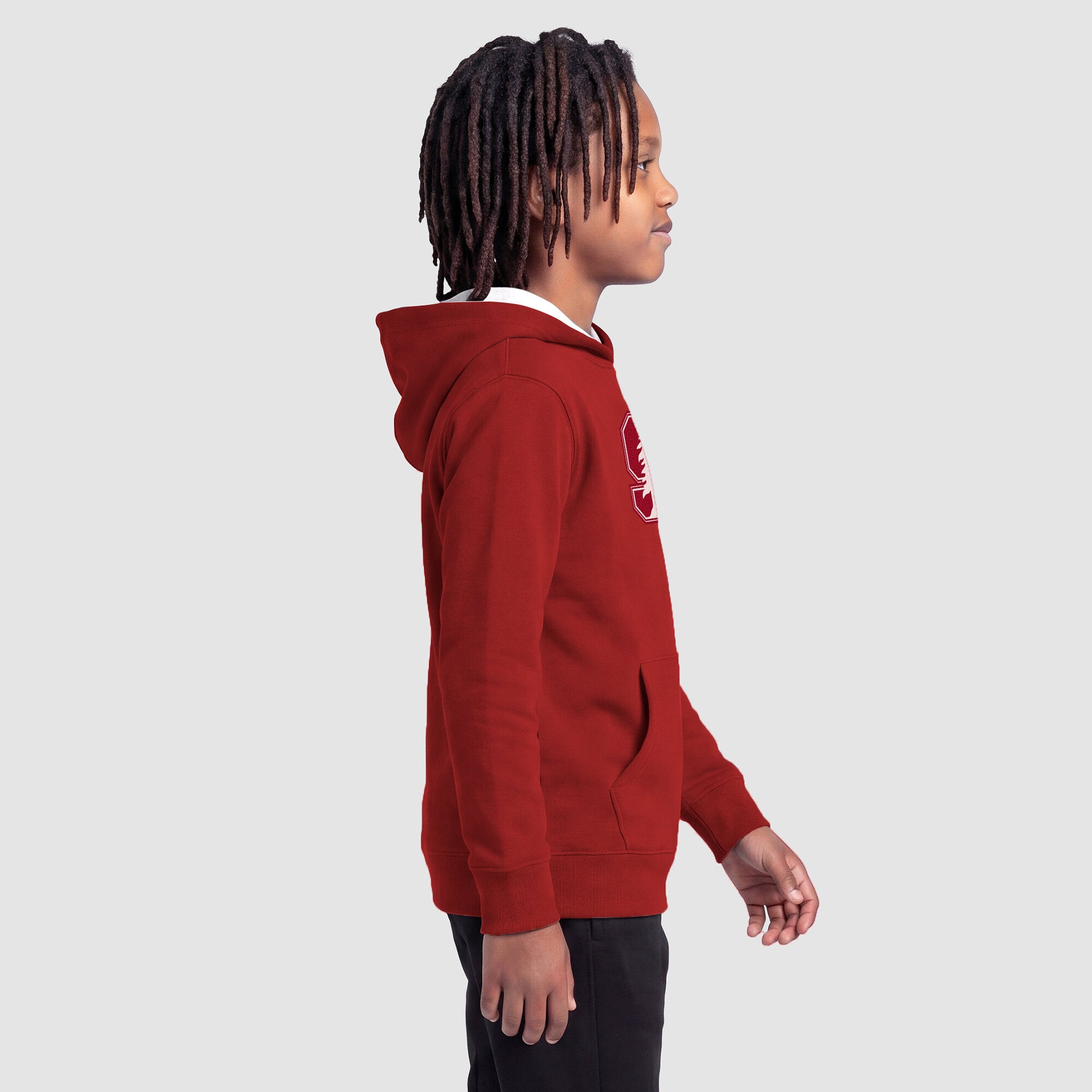 Youth Champion  Heather Gray Stanford Cardinal Fleece Hoodie