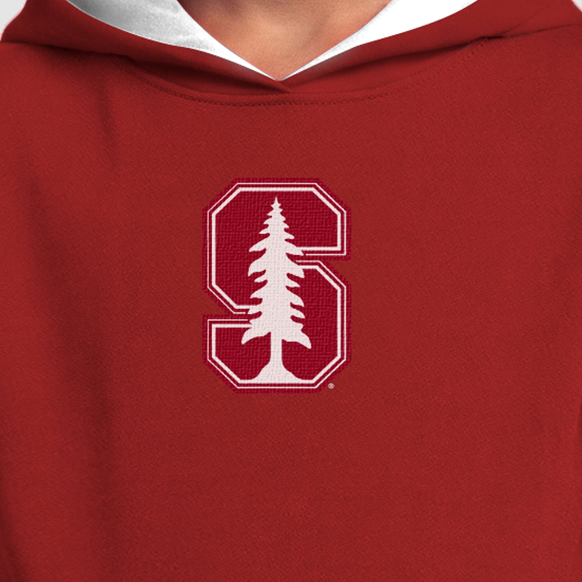 Youth Champion  Heather Gray Stanford Cardinal Fleece Hoodie
