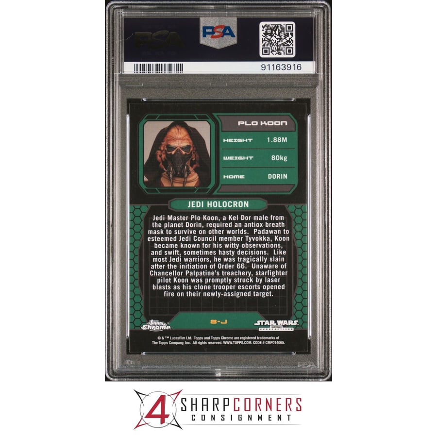 2018 Topps Star Wars Archives Auto #8-j Alan Ruscoe /40 Pop 1 Psa 