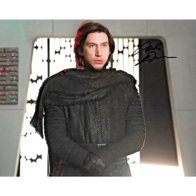 Affiche Encadrée A3 Signée Adam Driver – Kylo Ren Star Wars – Cadeau Idéal Pour Fans De Cinéma Et Collectionneurs – Qualité Premium Prêt à Accrocher