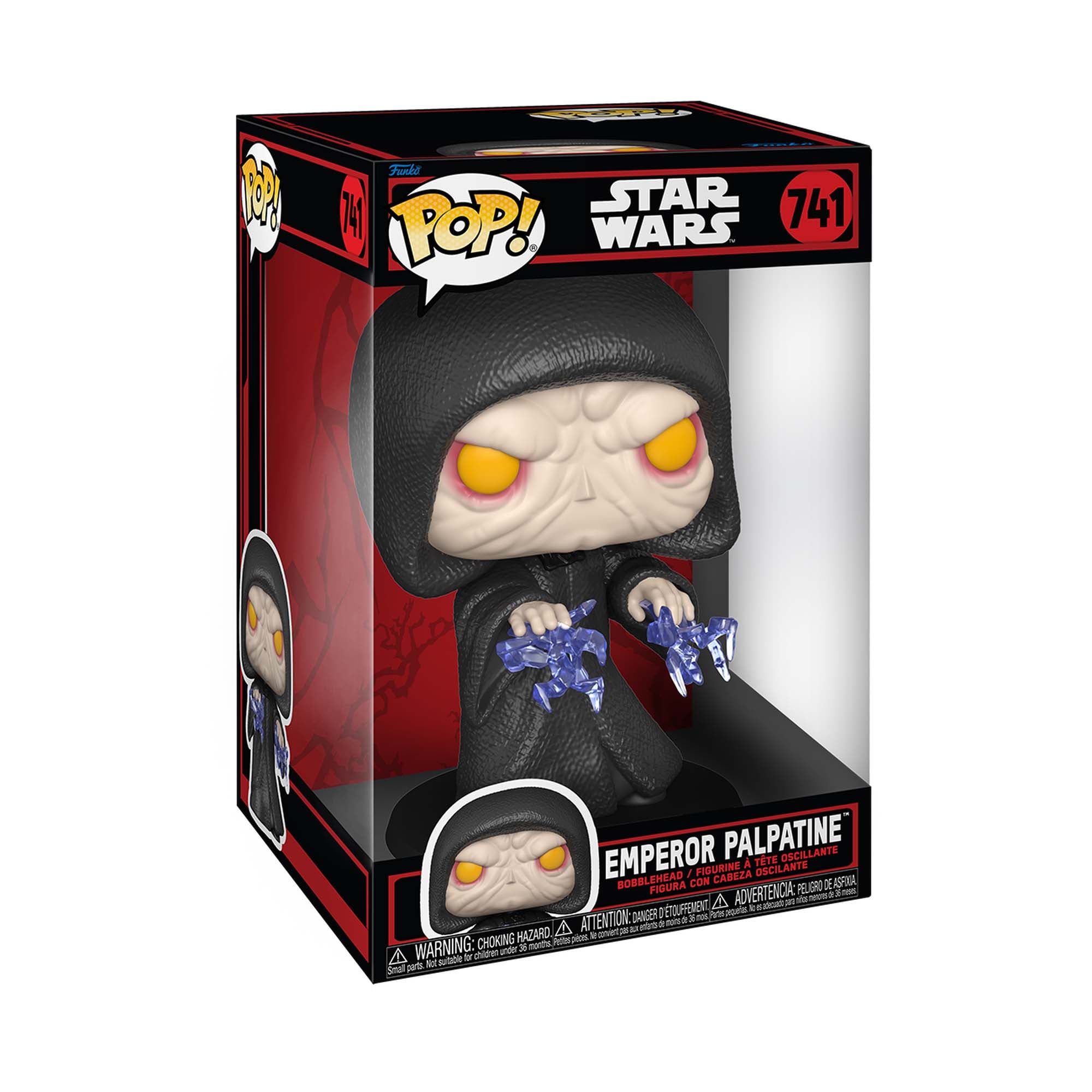 Star Wars Darkside Funko Pop! #741 Emperor Palpatine Jumbo 10 