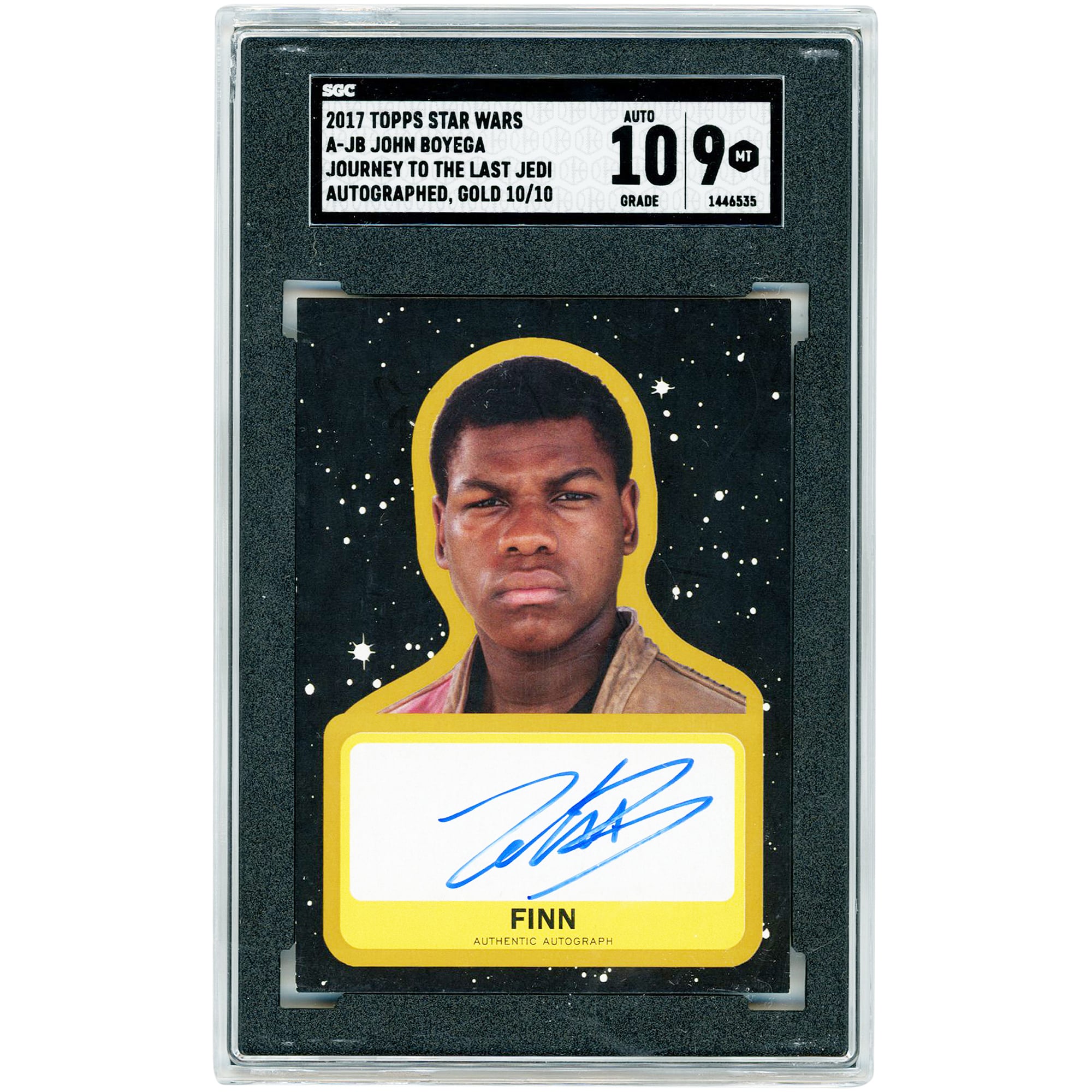 John Boyega Autographed 2017 Topps Star Wars: Journey To The Last 
