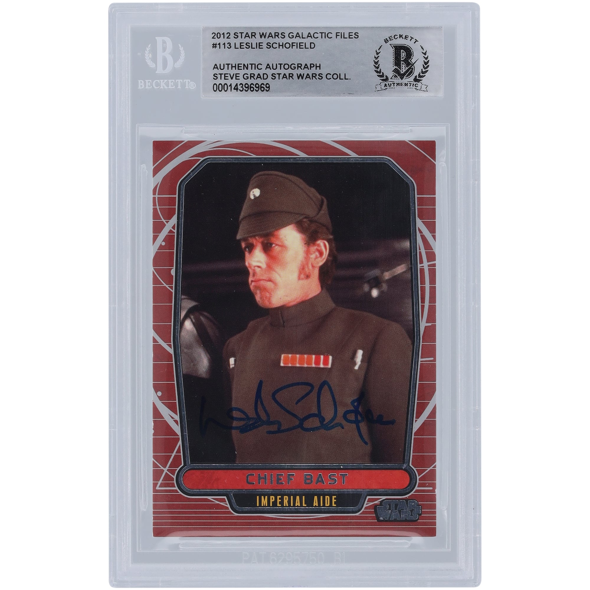 Lids Leslie Schofield Star Wars Autographed 2016 Topps Rogue One #61 ...