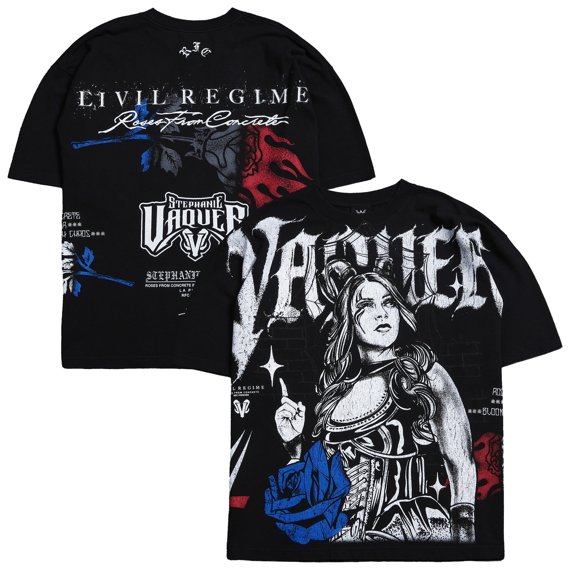 Stephanie Vaquer Civil Regime Heritage 199X T-Shirt - Black - Mens