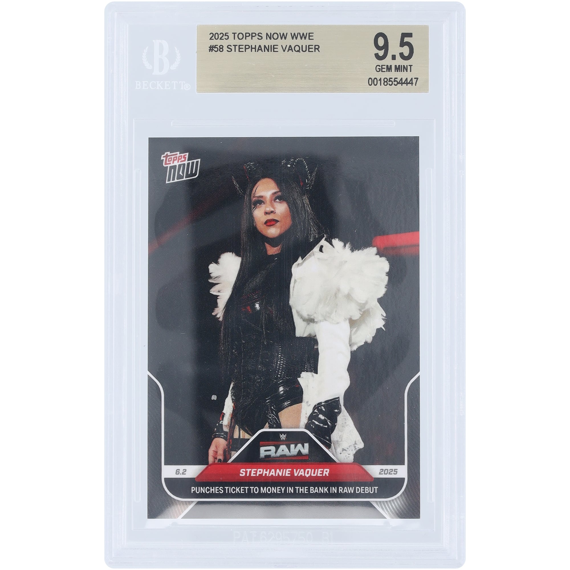 Stephanie Vaquer WWE 2025 Topps Now Punches Ticket To Money In The 