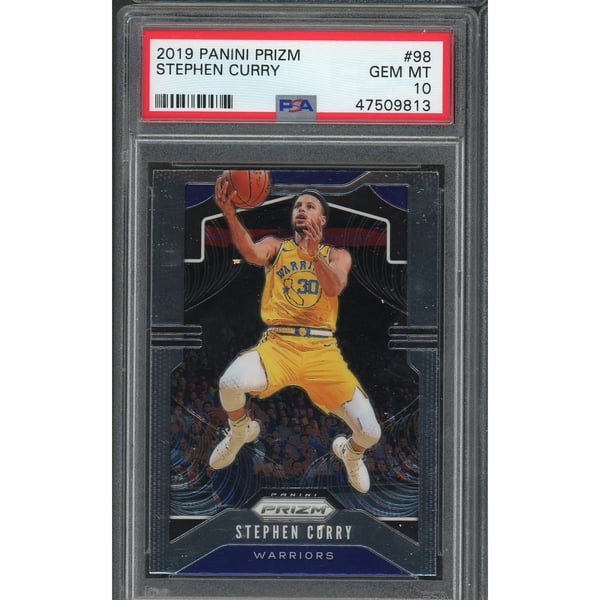 Stephen Curry 2019 Panini Prizm Basketball Card #98 Graded PSA 10 