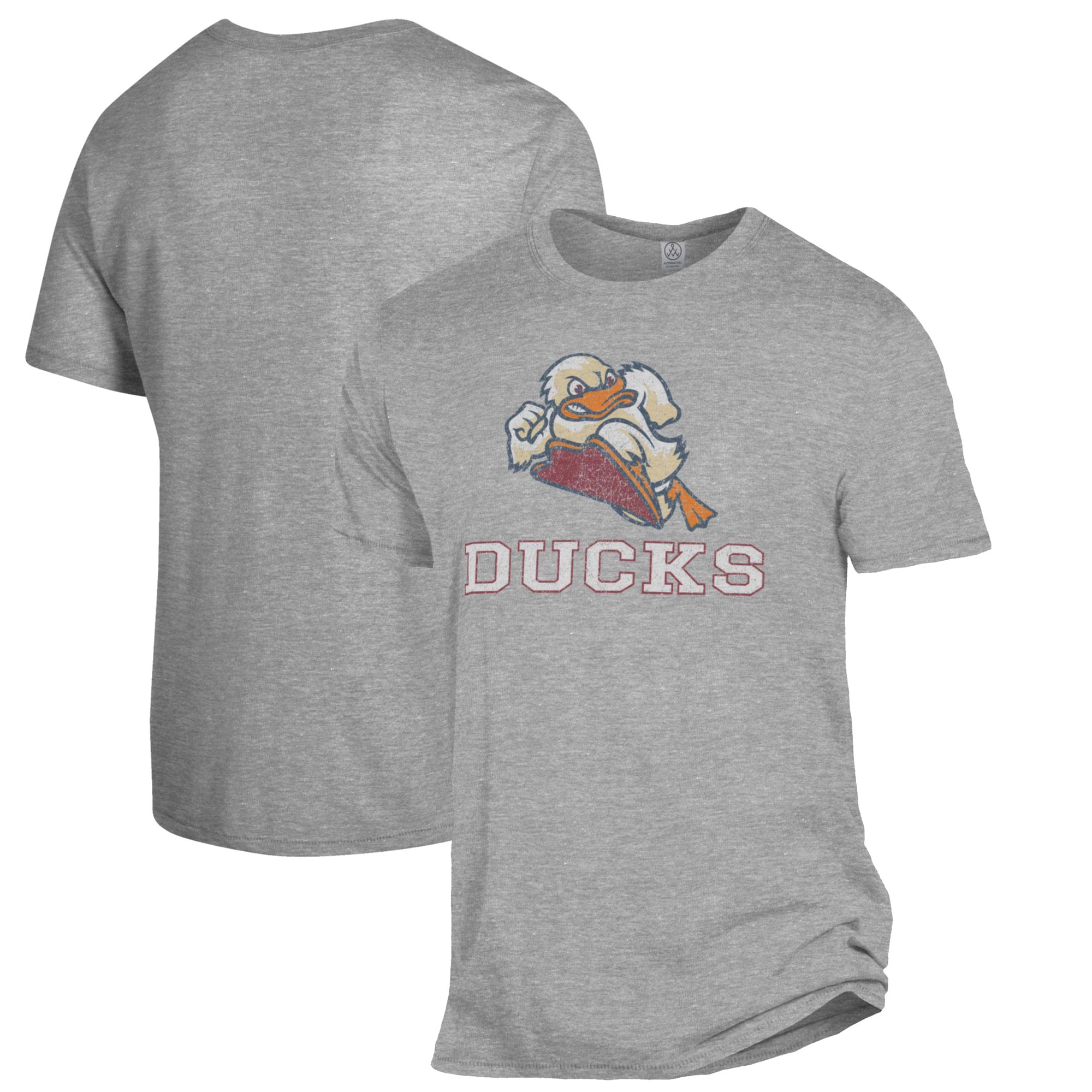 T-shirt gris chiné pour homme « The Keeper » des Ducks de l'Institut technologie Stevens