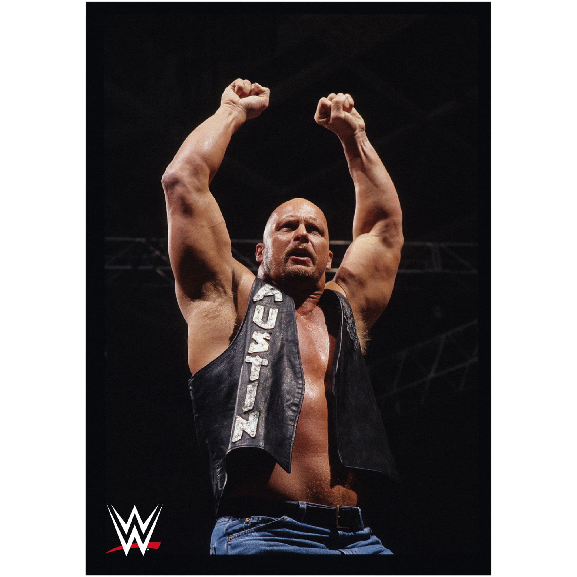 Stone Cold Rink WWE Stone Cold in Ring Poster- Unframed A3