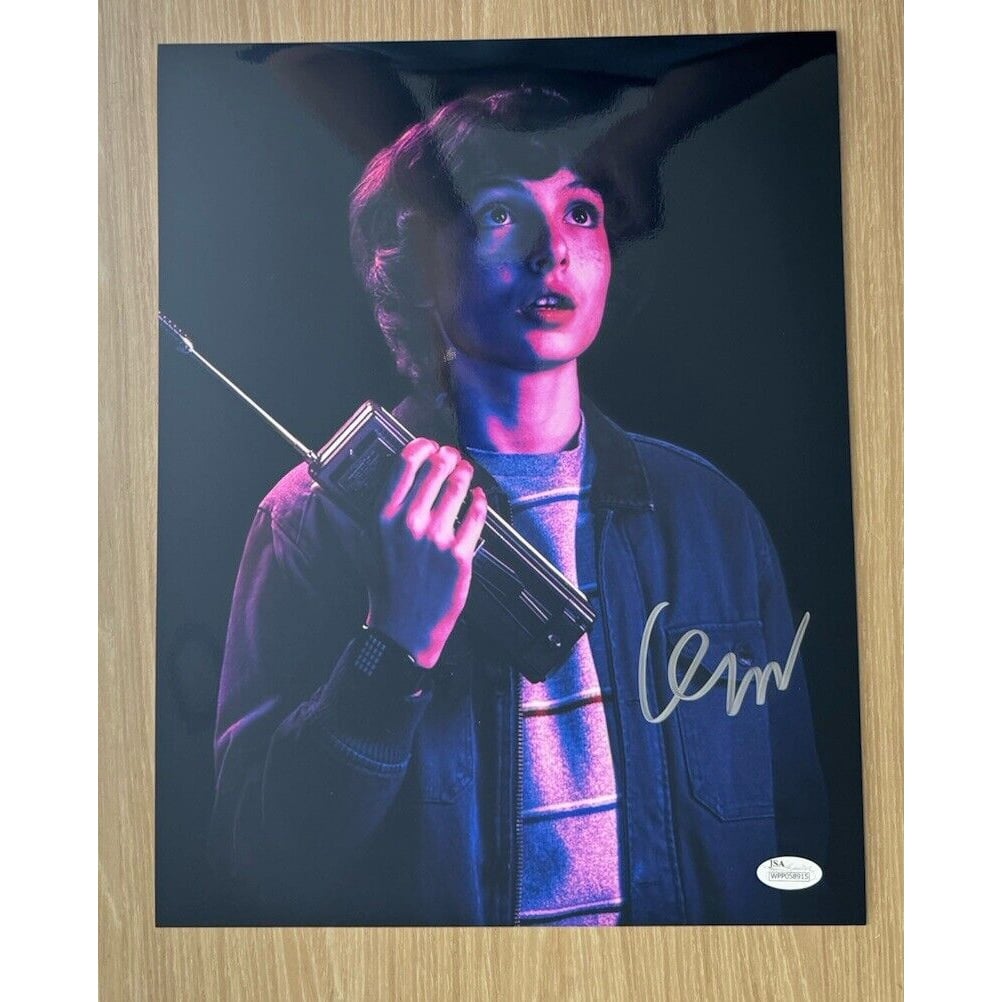 Finn Wolfhard Signed Stranger Things Mikey 11x14 Photo Jsa 3