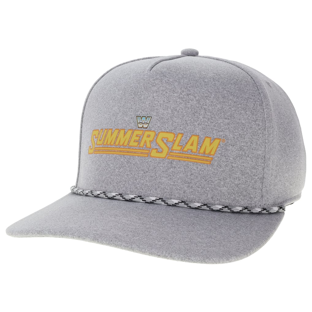SummerSlam Retro Logo Caddy Snapback Hat - Heather Gray/