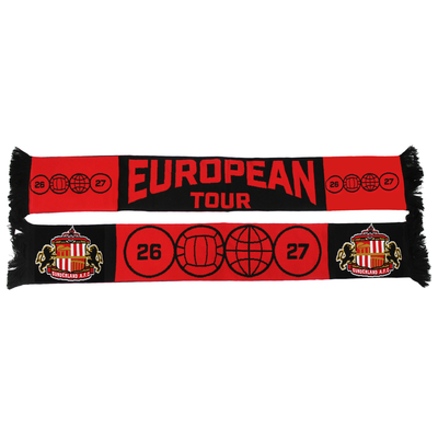 Sunderland European Tour Scarf - Red/Black - Unisex