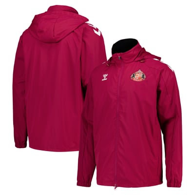 Sunderland Hummel Training All-Weather Jacket - Dark Red