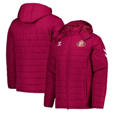 Sunderland Hummel Training Sideline Jacket - Dark Red