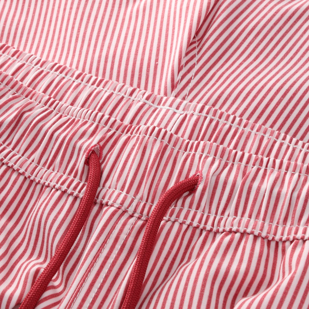 Pin Code Size Sunderland Pin Stripe Swim Short - Red - Mens