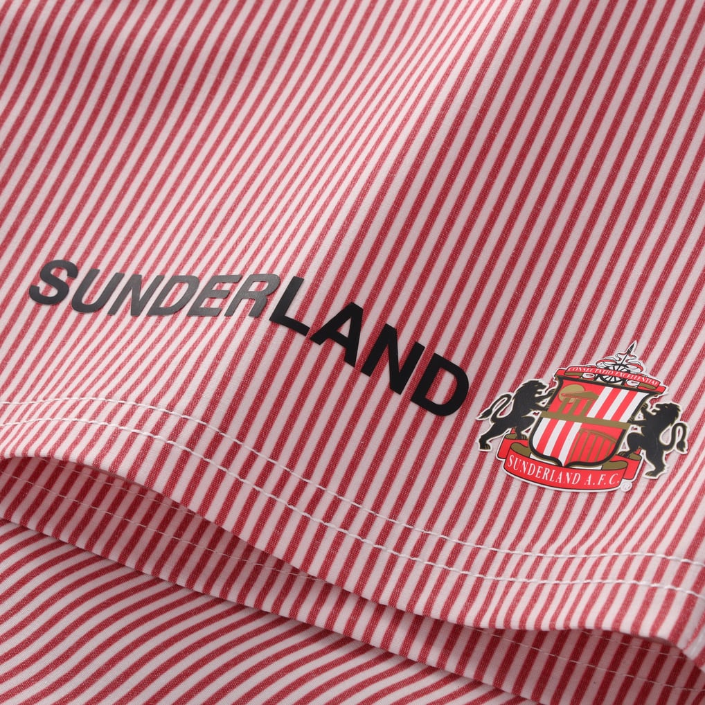 Pin Code Size Sunderland Pin Stripe Swim Short - Red - Mens