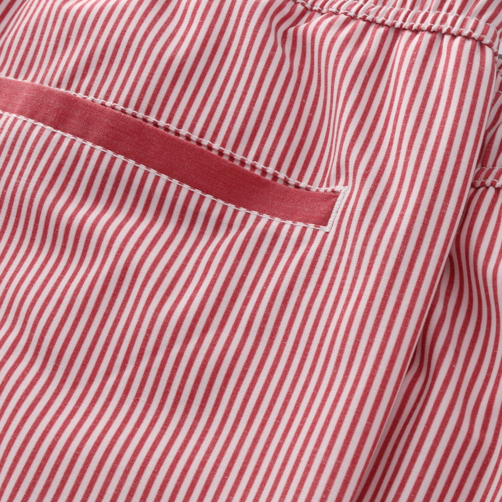 Pin Code Size Sunderland Pin Stripe Swim Short - Red - Mens