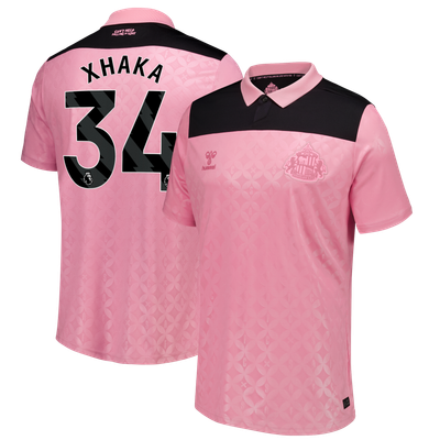 Sunderland x Elvis Hummel Away Shirt 2026-27 with Xhaka 34 printing