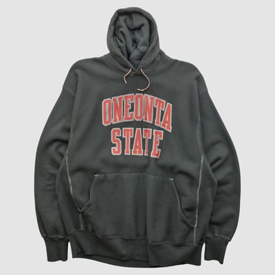SUNY Oneonta Red Dragons Jansport 90s Hooded Pullover Sweatshirt - Black - M by Fanatics Real Vintage