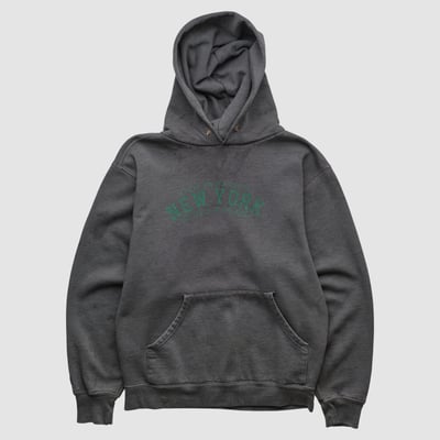 SUNY Plattsburgh Cardinals Jansport 2000s Hooded Pullover Sweatshirt - Charcoal - S by Fanatics Real Vintage