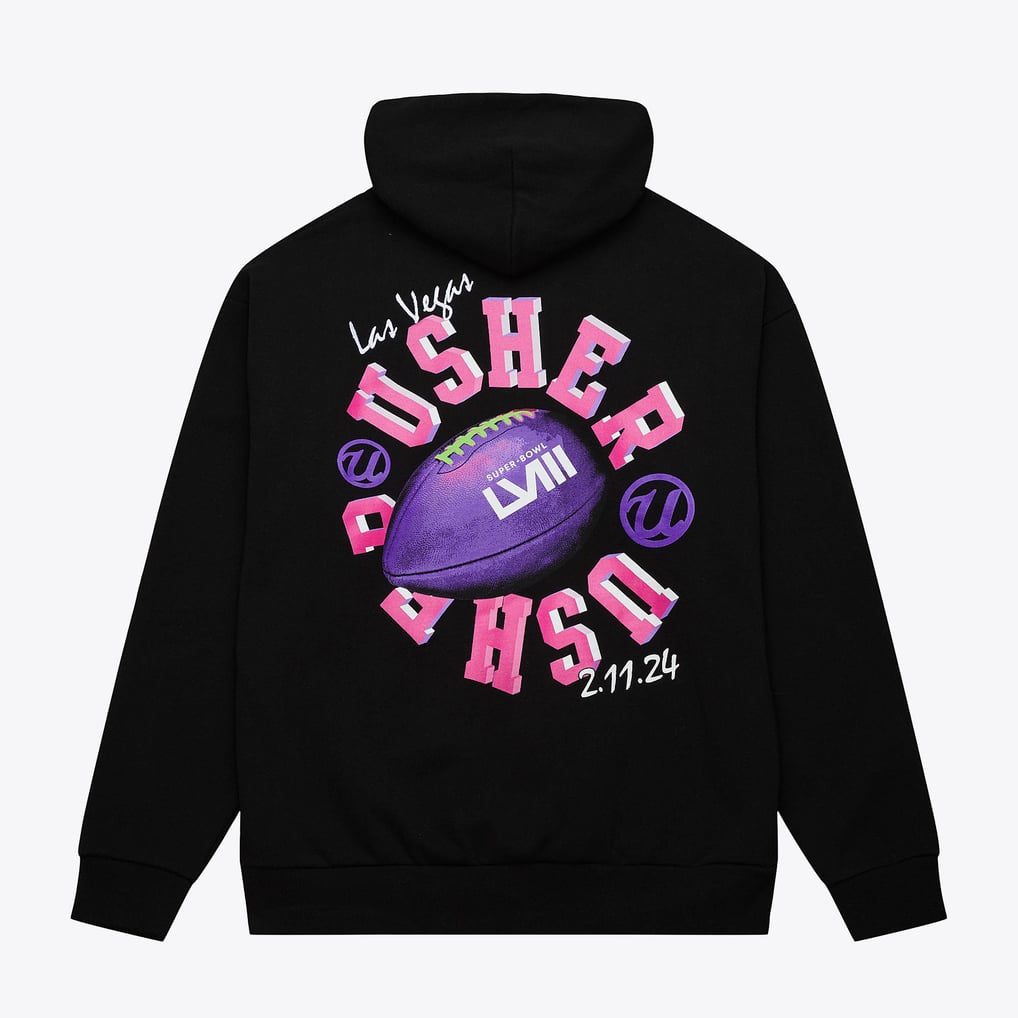 Usher Super Bowl LVIII Black Legacy Pullover Hoodie