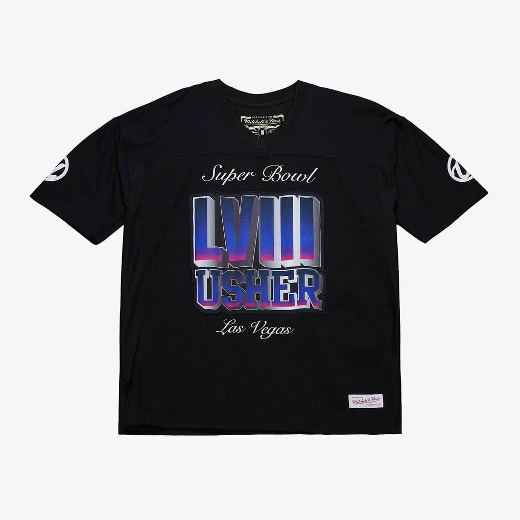 Usher Super Bowl LVIII Black Triple 7 Legacy Jersey