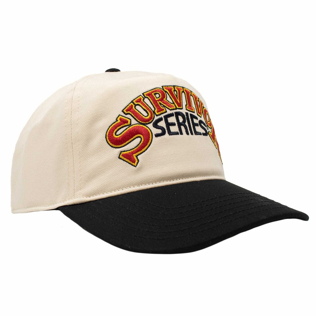 Men's Ripple Junction Cream/Black Survivor Series Retro Logo Adjustable Hat