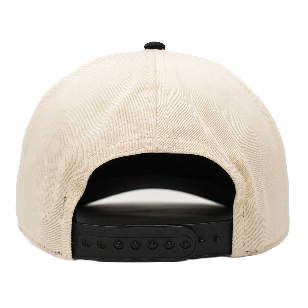Men's Ripple Junction Cream/Black Survivor Series Retro Logo Adjustable Hat