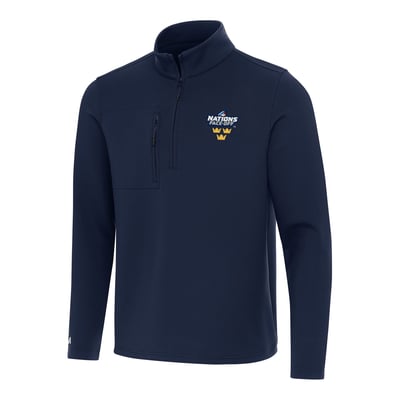Sweden Hockey Antigua 2025 4 Nations Face Off Insider Quarter-Zip Top - Navy