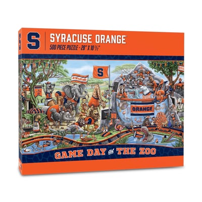 Syracuse Orange Fanpoint 10.5" x 28" Game Day at the Zoo 500-Piece Puzzle