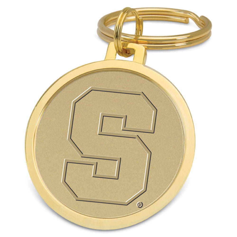Gold Syracuse Orange Split-Wire Logo Key Ring