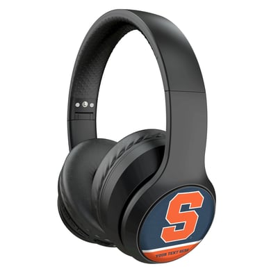 Syracuse Orange Keyscaper Personalized Endzone Solid Wireless Bluetooth Headphones With Case