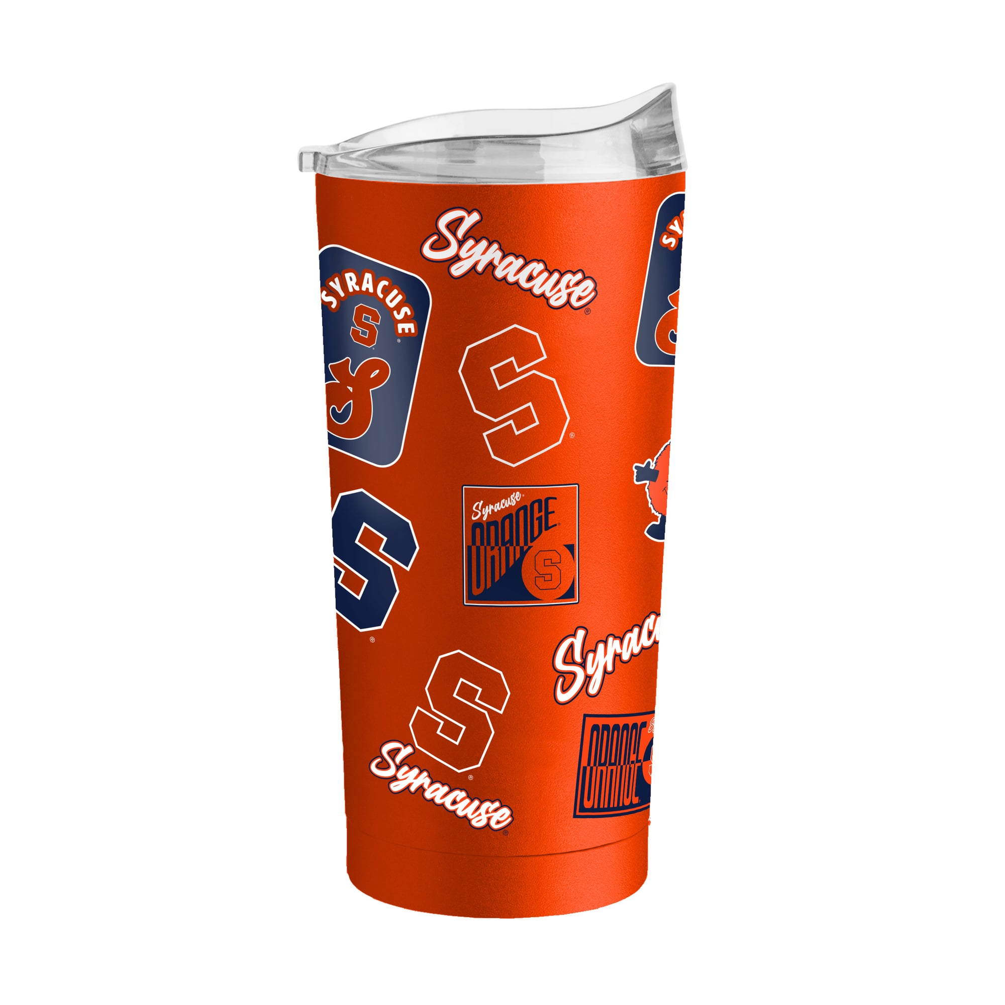 Gobelet isotherme Logo Brands Syracuse Orange 20 oz, revêtement en poudre Dreamweave
