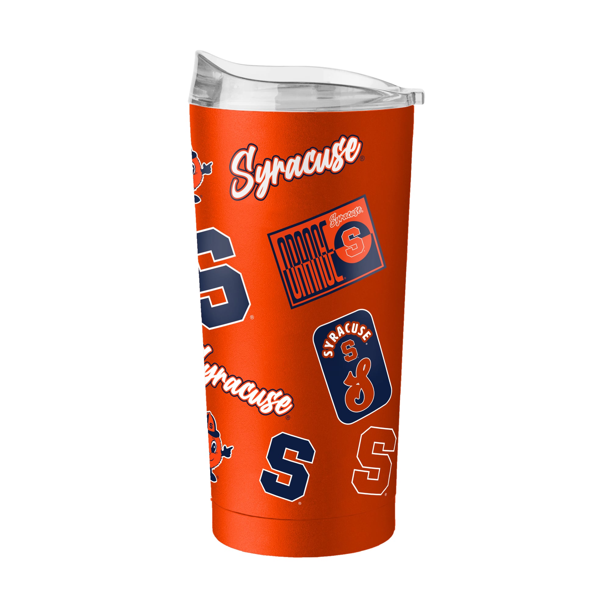 Gobelet isotherme Logo Brands Syracuse Orange 20 oz, revêtement en poudre Dreamweave