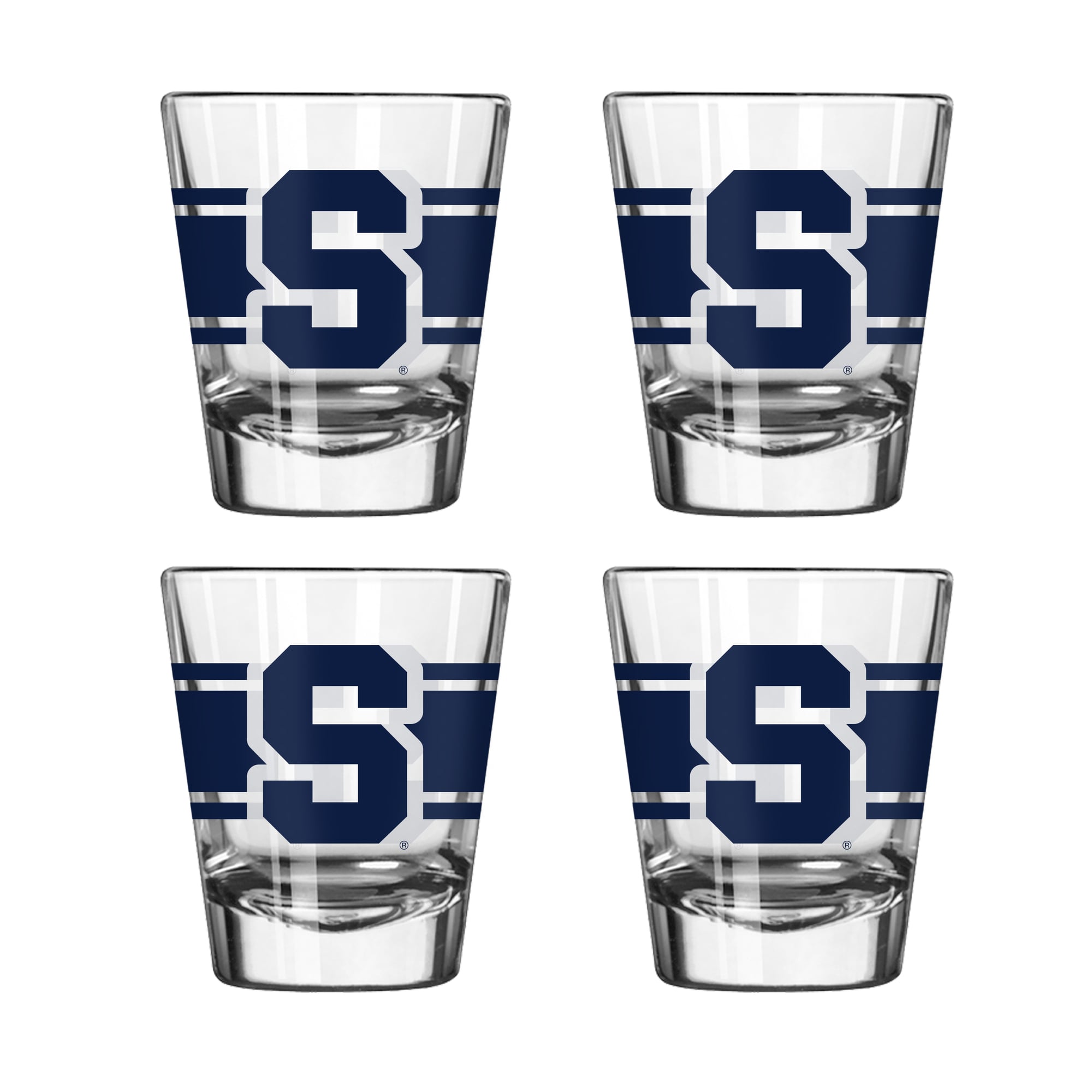 Logo Brands Syracuse Orange Four-Piece Stripe Shot Glass Set