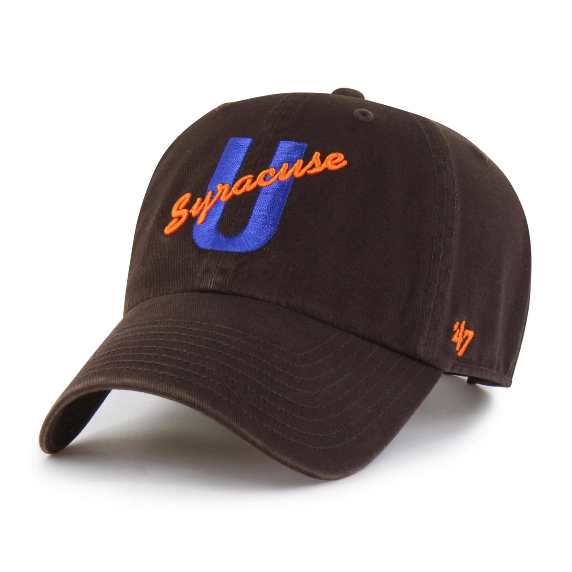 Men's '47  Brown Syracuse Orange Vault Clean Up Adjustable Hat