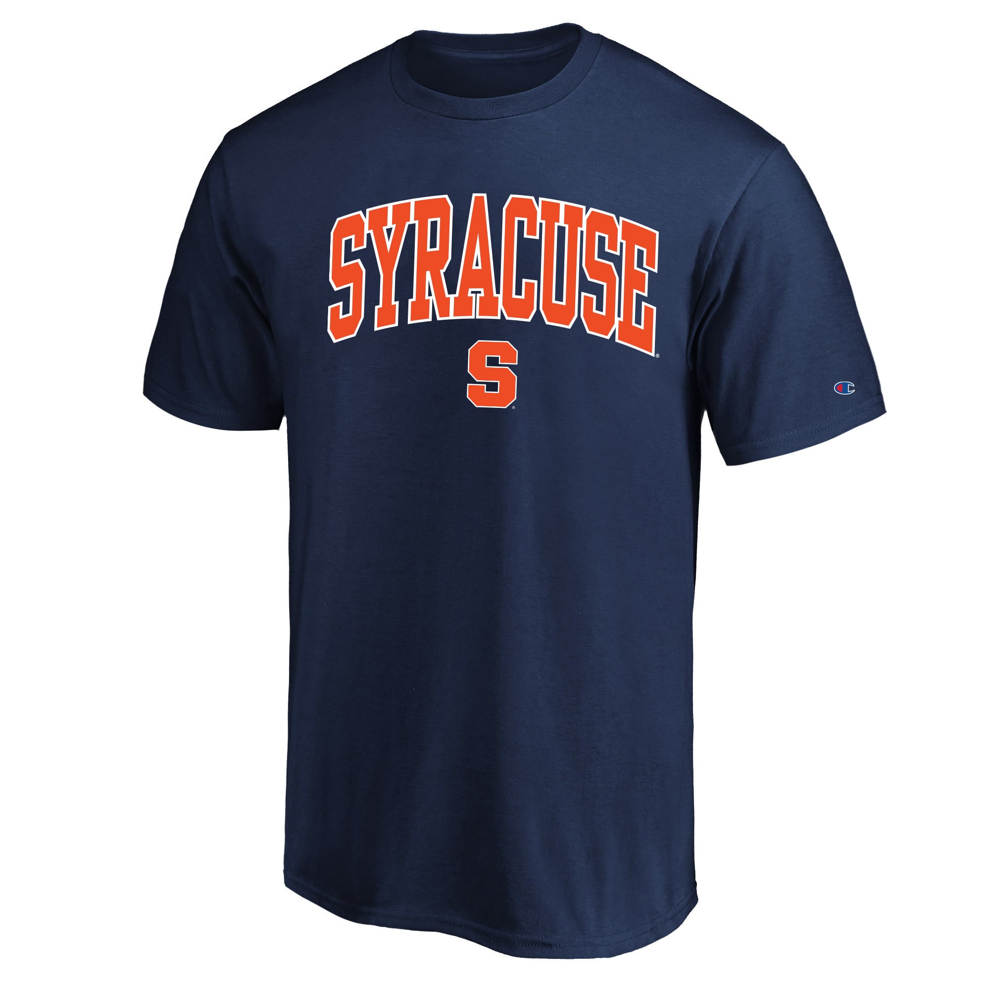 Men's Champion  Navy Syracuse Orange Big & Tall Team Arch Over Wordmark T-Shirt