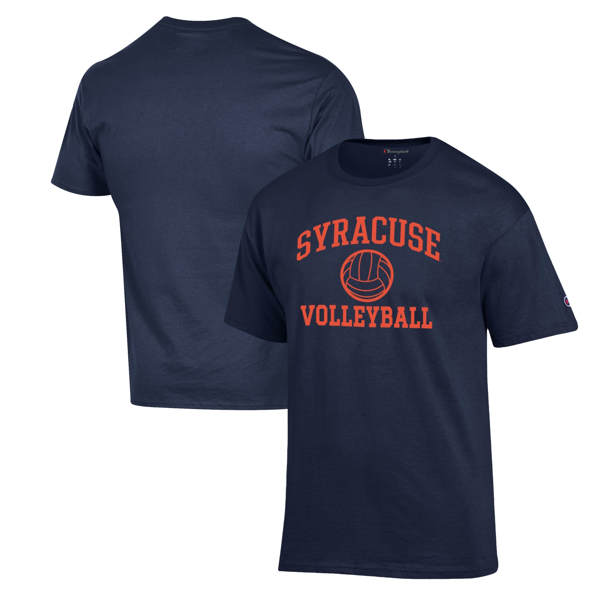Men's Champion Navy Syracuse Orange Volleyball Icon Powerblend T-Shirt