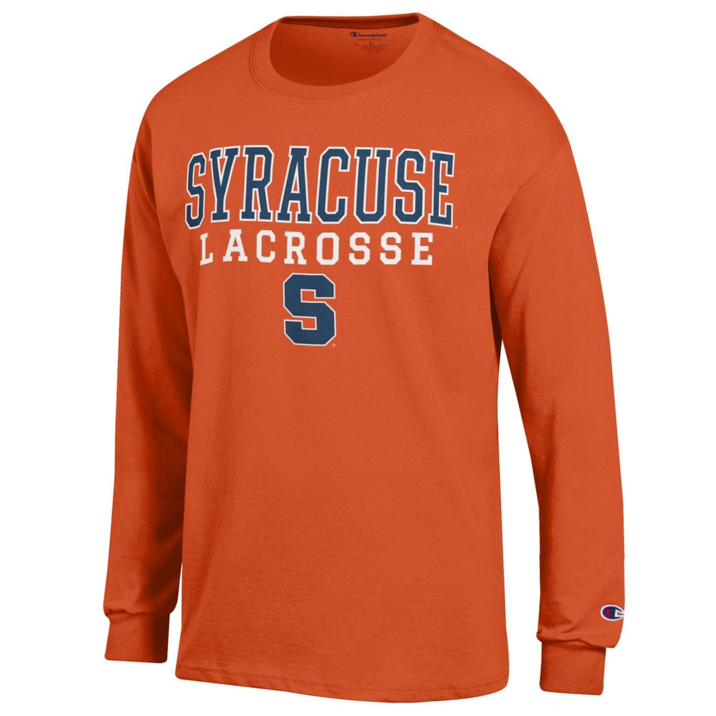 Men's Champion Orange Syracuse Orange Stack Logo Lacrosse Powerblend ...