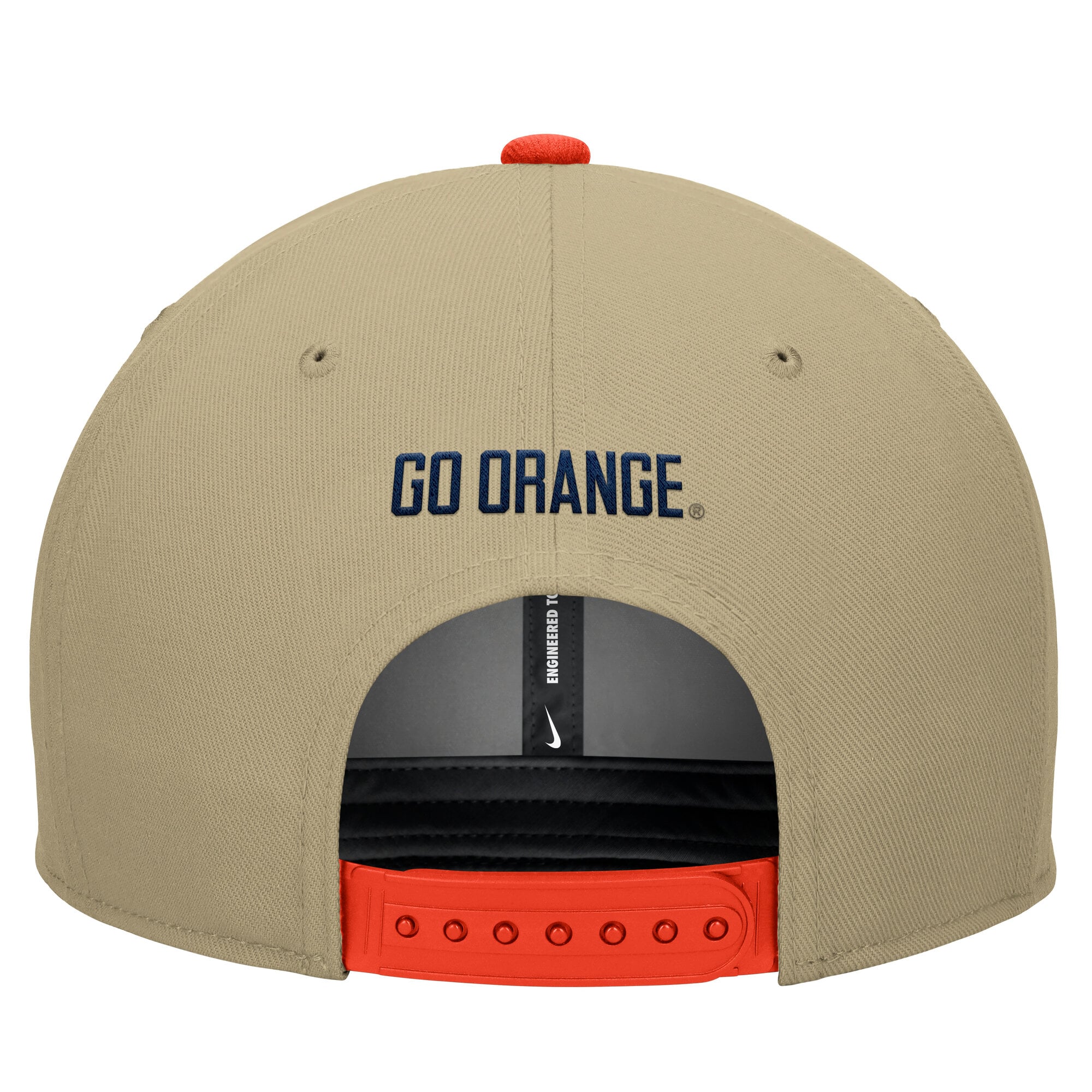 Casquette Nike Pro Dri-FIT pour homme, beige/orange Syracuse Orange
